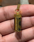 LOUIS VUITTON MONOGRAM PILL CASE NECKLACE ‘BROWN/GOLD'