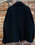 YOKE TOKYO FW24 MELTON STAND COLLAR BLOUSON ‘BLACK’