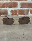 MIU MIU B50S RIMLESS SUNGLASSES ‘GOLD’
