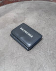 BALENCIAGA CLASSIC LOGO TRIFOLD WALLET ‘DARK GREY’