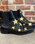 SAINT LAURENT PARIS WYATT 30 STAR BOOTS ‘BLACK’