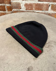 GUCCI WOOL STRIPED BEANIE ‘BLACK’