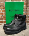 BOTTEGA VENETA HADDOCK ANKLE ZIP BOOTS ‘BLACK’