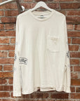 CHROME HEARTS VINTAGE T-BAR MULTILOGO LONGSLEEVE ‘WHITE’
