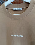 ACNE STUDIOS SCRIPT LOGO OVERSIZED TEE ‘TAN’