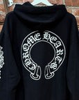 CHROME HEARTS HORSESHOE FLORAL PULLOVER HOODIE ‘BLACK’