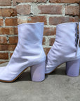 MAISON MARGIELA 80MM TABI LEATHER ANKLE BOOTS ‘LAVENDER’
