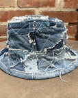 GALLERY DEPT. PATCHWORK DENIM BUCKET HAT ‘BLUE’