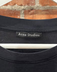 ACNE STUDIOS FALCO FACE LONG SLEEVE TEE ‘BLACK’