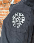 CHROME HEARTS GRADIENT FLORAL LONG SLEEVE ‘BLACK/MULTI’