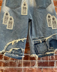 WHO DECIDES WAR CHURCH WINDOW JORTS ‘INDIGO’