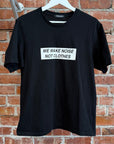 UNDERCOVER MADSTORE WE MAKE NOISE NOT CLOTHES TEE ‘BLACK’