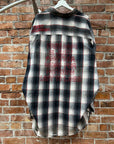 MIHARA YASUHIRO OVERSIZED DISTRESSED FLANNEL ‘MULTI’