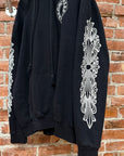 CHROME HEARTS HORSESHOE FLORAL PULLOVER HOODIE ‘BLACK’