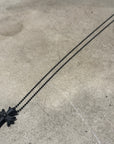CHROME HEARTS SILICHROME CROSS NECKLACE ‘BLACK’