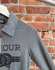 HYSTERIC GLAMOUR HAND CUFFS QUARTER ZIP ‘GREY’