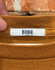 BODE BEADED FLEUR POCKET TEE ‘BROWN’
