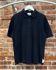 VISVIM STRIPED INDIGO DYE POLO ‘NAVY’