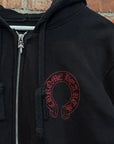 CHROME HEARTS CEMETERY HORSESHOE THERMAL ZIP UP ‘BLACK’