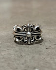 CHROME HEARTS DOUBLE FLORAL RING ‘SILVER’