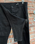 MA_JULIUS AIRCUT DOUBLE LAYER COTTON DENIM ‘BLACK’
