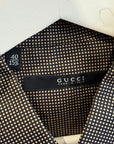 GUCCI TOM FORD INTERLOCKING G-LOGO SILK SHIRT ‘BLACK/GOLD’