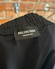 BALENCIAGA SS21 HOTELS & RESORT SWIM SHORTS ‘BLACK’