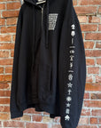 CHROME HEARTS EYE CHART MULTI-LOGO ZIP HOODIE ’BLACK’