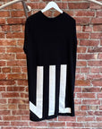JULIUS NILoS ASYMMETRIC OVERSIZED GRAPHIC TEE ‘BLACK’