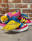 ADIDAS JEREMY SCOTT COWHIDE WING SNEAKERS ‘MULTI’