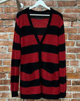 NUMBER (N)INE KURT COBAIN KNIT CARDIGAN ‘BLACK/RED’