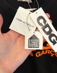 COMME DES GARÇONS CDG LOGO TEE ‘BLACK/ORANGE’