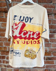 ACNE STUDIOS SS21 GRANT LEVY LUCEOR GRAPHIC TEE ‘CREAM’