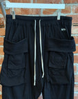 RICK OWENS DRKSHDW JERSEY CREATCH CARGO PANTS (S) ‘BLACK’