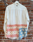 VISVIM CUBISM PATCHWORK FLAG SHIRT ‘WHITE’