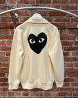 CDG PLAY TRACK JACKET ‘CREAM’