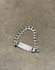 CHROME HEARTS FLORAL MINI CUBAN BRACELET ‘SILVER’
