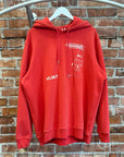 HELMUT LANG SHAYNE PUPPY GRAPHIC HOODIE ‘RED’