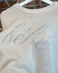 BALENCIAGA SS22 BEBE KNIT CREWNECK ‘CREAM’