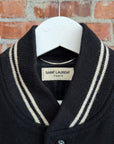 SAINT LAURENT FW13 RUNWAY WOOL TEDDY JACKET ‘BLACK’