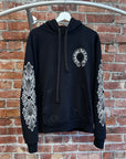 CHROME HEARTS HORSESHOE FLORAL HOODIE ‘BLACK’
