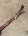ISSEY MIYAKE TWELVE MINI ANALOG LEATHER WATCH ‘BROWN/WHITE’