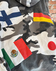 SUPREME FW14 INTERNATIONAL FLAGS HOODIE ‘SNOW CAMO’