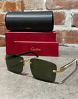 CARTIER BUFFS JAPANESE HORN SUNGLASSES ‘WHITE/GOLD’