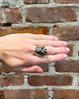 JAM HOMEMADE x NUMBER (N)INE SS03 SKULL RING ‘SILVER’