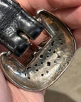 CHROME HEARTS 3-PIECE CELTIC 1" WESTERN BELT ‘BLACK’