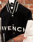 GIVENCHY WOOL VARSITY JACKET ‘BLACK/WHITE’