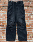 NO MAINTENANCE CARGO PANTS ‘WASHED BLACK’