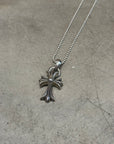 CHROME HEARTS SMALL CROSS PENDANT NECKLACE (USED)