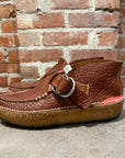 VISVIM 08AW SKYNYRD DOUBLE RING MOC FOLK LEATHER ‘BROWN’